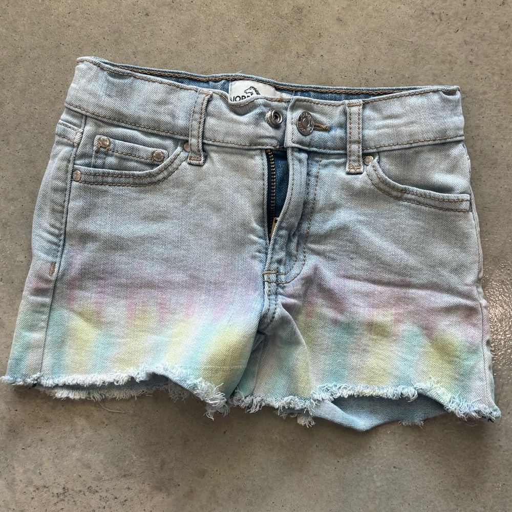 Jordache Girls Tie Dye Light Denim Shorts